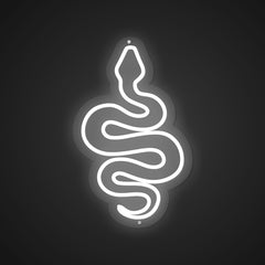Glowing Neon Sinuous Serpent Display