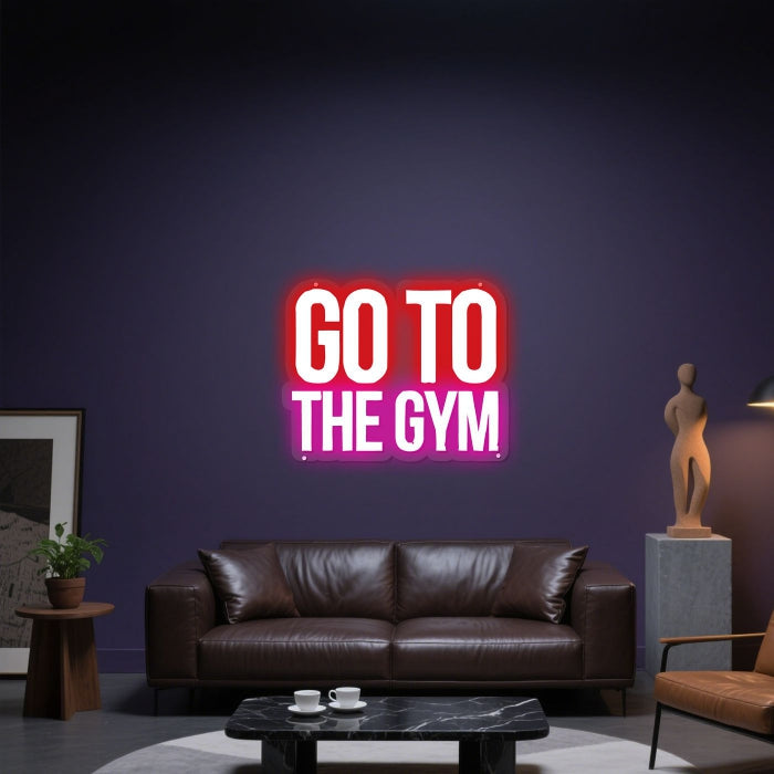 Glowing Neon Fitness Call Display