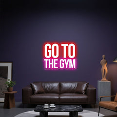 Glowing Neon Fitness Call Display