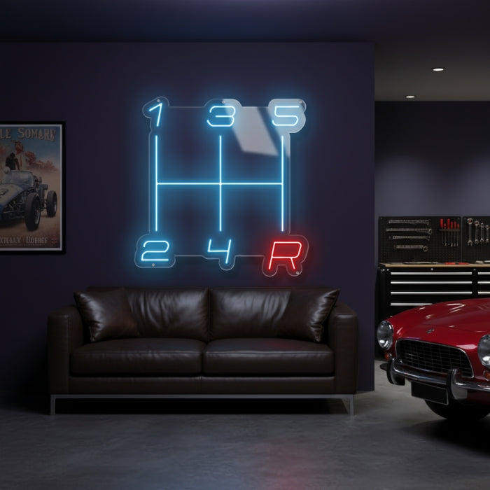 Gear Position Neon Sign