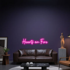 Glowing Neon Passionate Pulse Sign