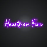 Hearts on Fire Neon Sign