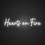 Hearts on Fire Neon Sign