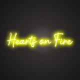 Hearts on Fire Neon Sign