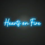 Hearts on Fire Neon Sign
