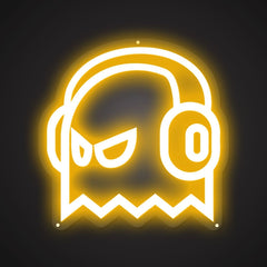 Neon-immersed Listen to music Sign