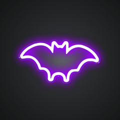 Neon-fuzzy Little Bat Sign