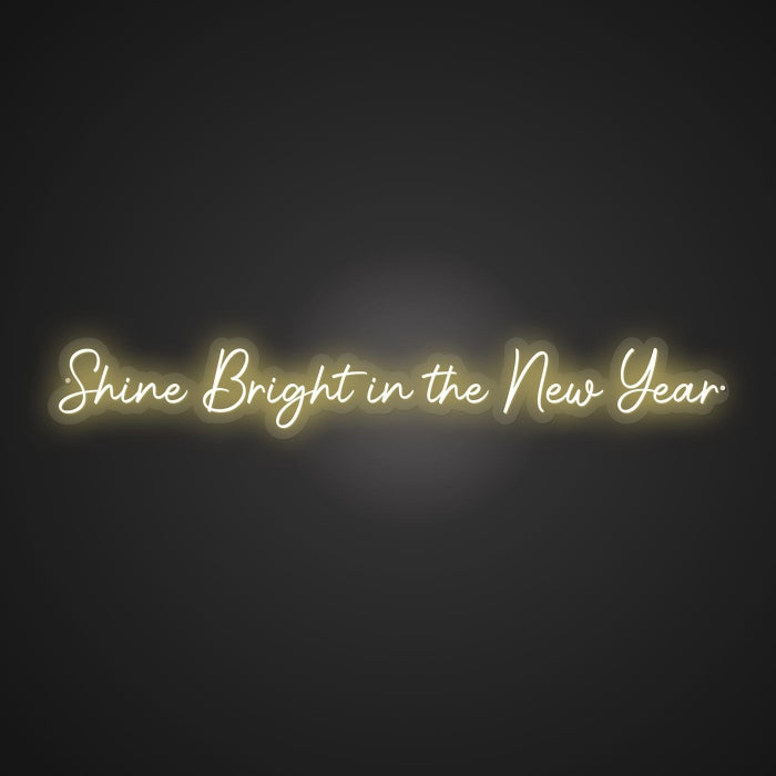 Illuminated Shine Bright in the New Year Neon Brilliance