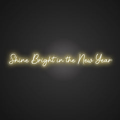 Illuminated Shine Bright in the New Year Neon Brilliance