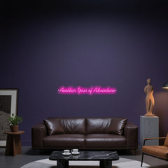 Glowing Neon Journey Unfolding Display