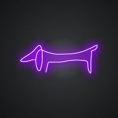 Neon-sausage Dachshund Sign