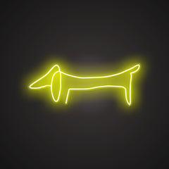 Illuminated Dachshund Neon Cuteness