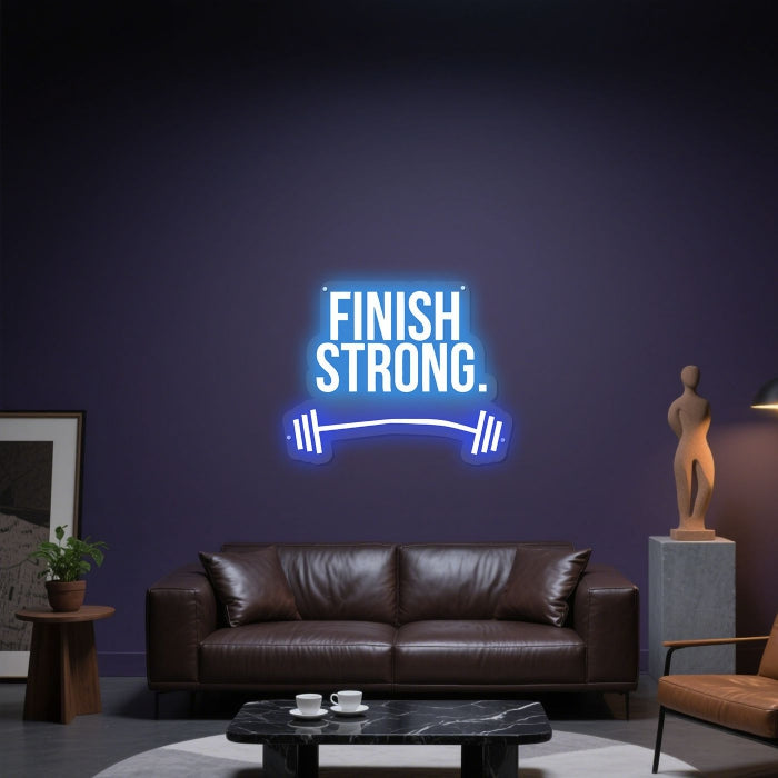 Glowing Neon Endurance Display