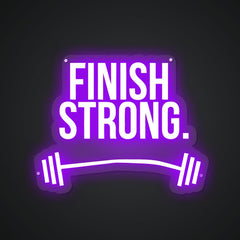 Neon Emblem of Determined Completion