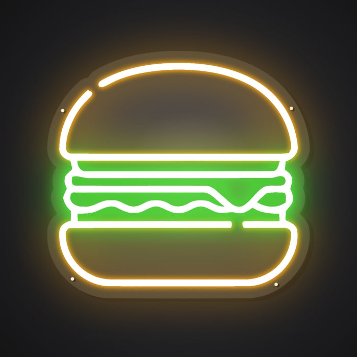 Neon Burger Brilliance Sign