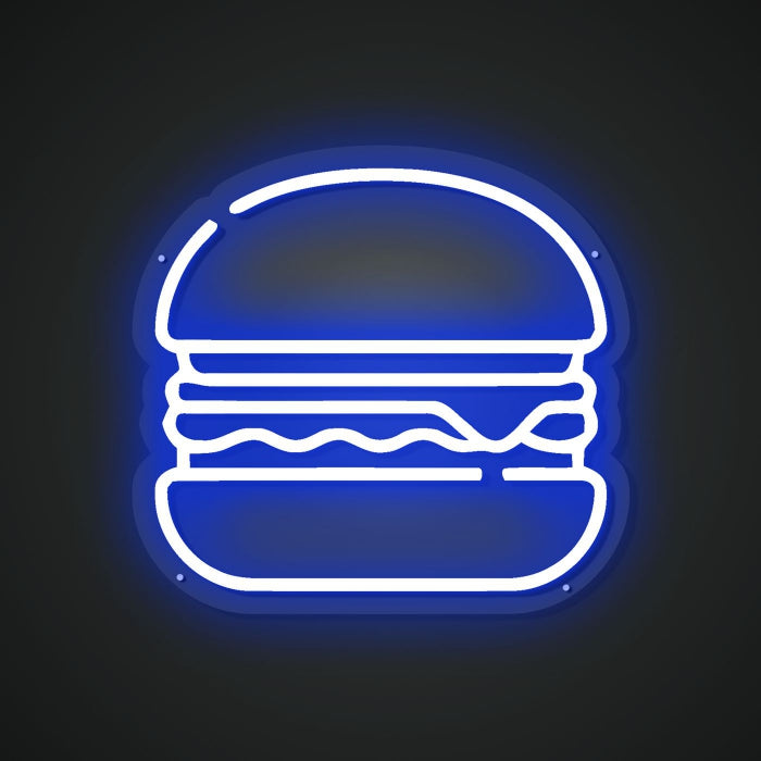 Glistening Neon Burger Marker