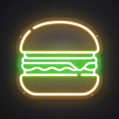 Neon Burger Brilliance Sign
