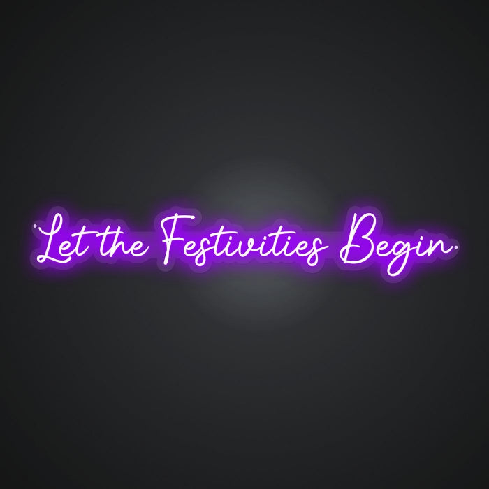 Neon Emblem of Party Time