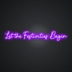 Neon Emblem of Party Time
