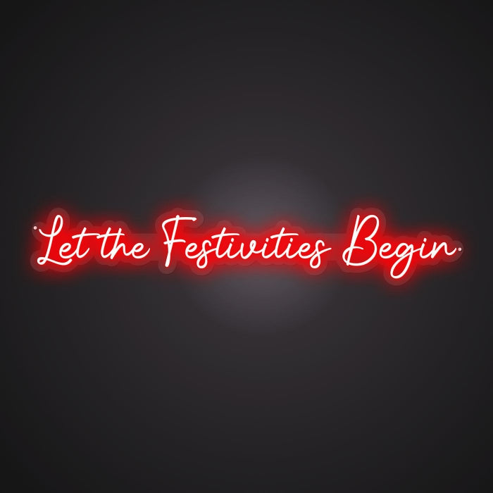 Neon Visual of the Festive Kick-off