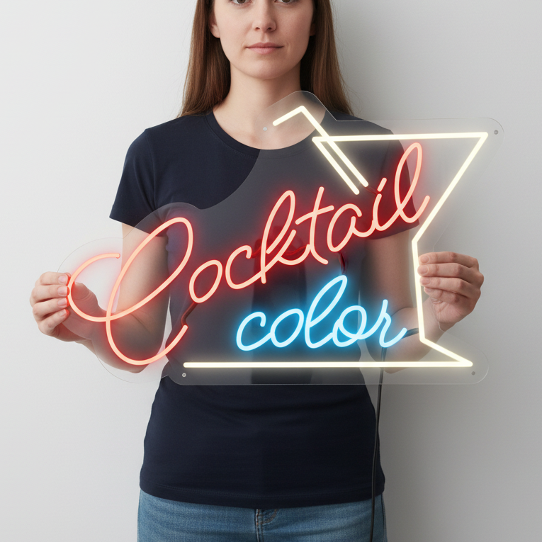 Cocktail Color Neon Sign