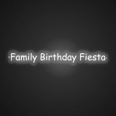 Illuminated Family Birthday Fiesta Neon Bond