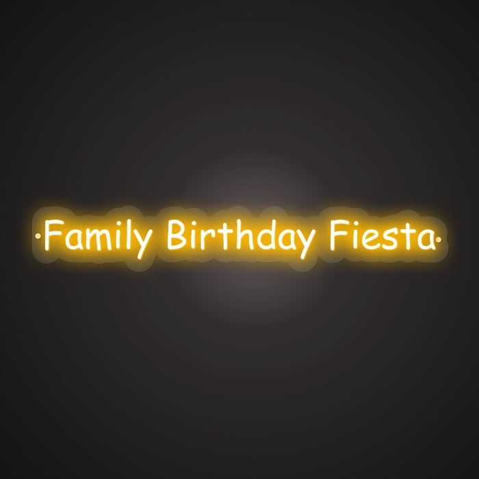 Dazzling Neon Multigenerational Joy Sign