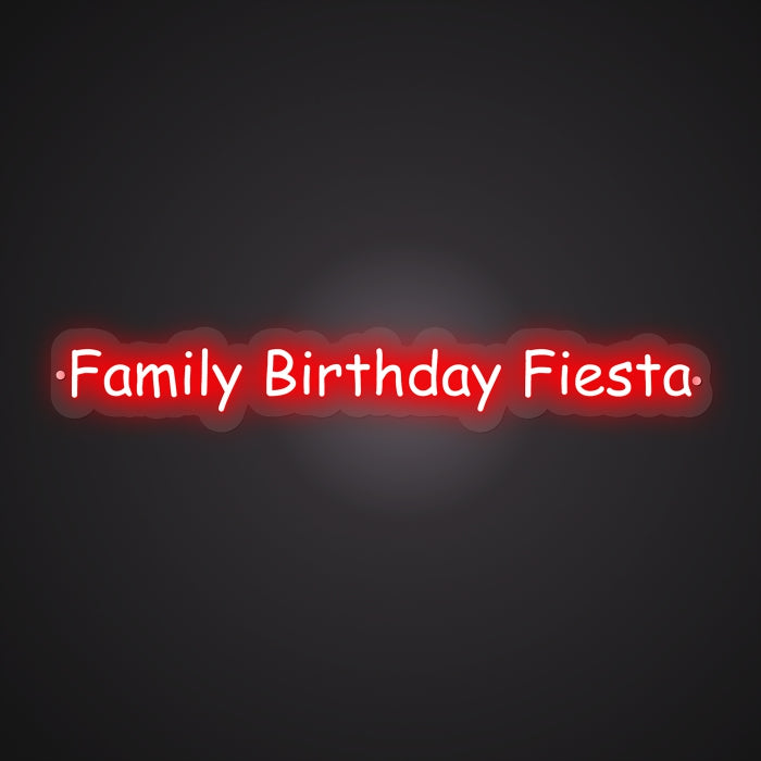 Neon Visual of the Family Hug