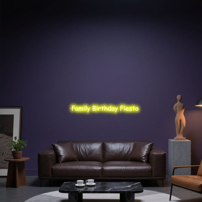 Glowing Neon Clan Celebration Display