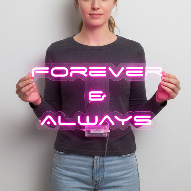Forever & Always Neon Sign
