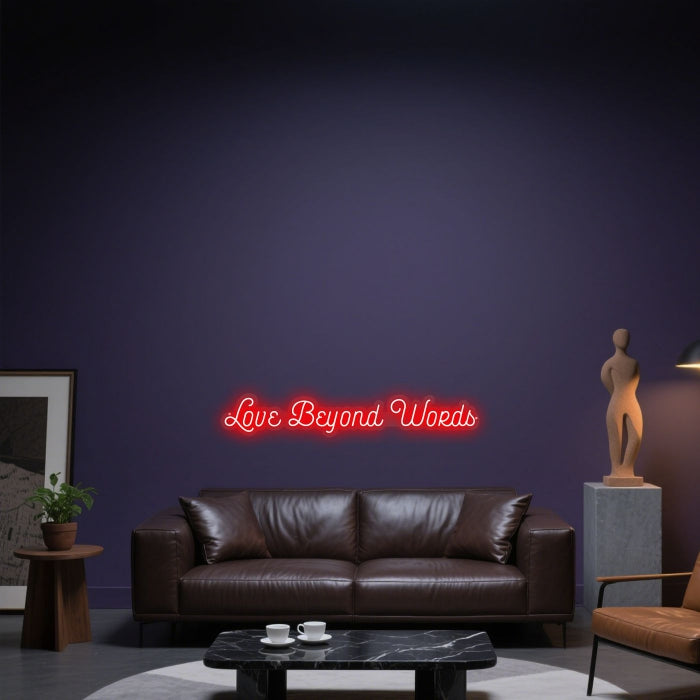 Glowing Neon Inexpressible Affection Sign