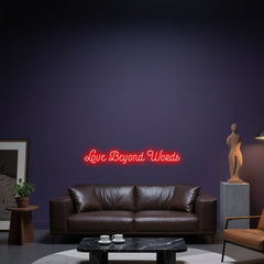 Glowing Neon Inexpressible Affection Sign