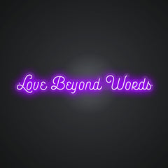 Neon Emblem of Profound Love Sign
