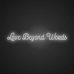Illuminated Love Beyond Words Neon Depth