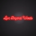 Neon-silent Love Beyond Words Sign