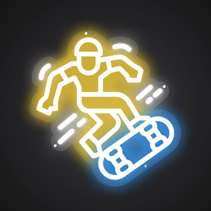 Neon-grinded Skateboard Sign 2