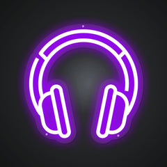 Glowing Neon Fashionable Audio Display
