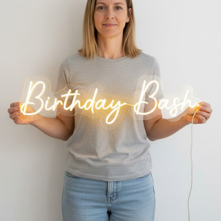 Birthday Bash Neon Sign