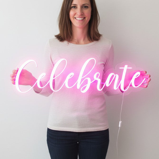 Celebrate Neon Sign
