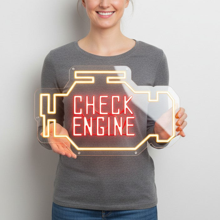 Check Engine Neon Sign