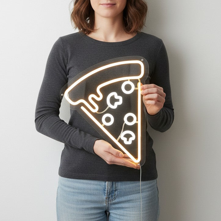 Enseigne au néon Pizza au fromage