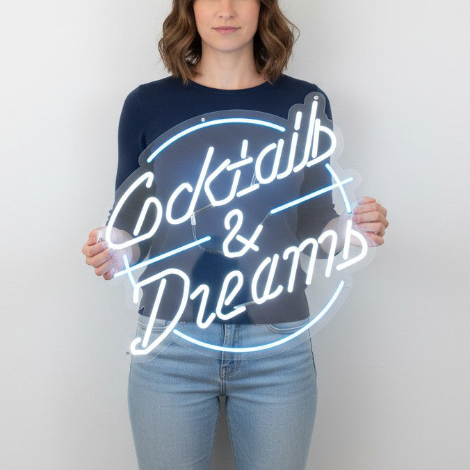 Cocktails Dreams Neon Sign