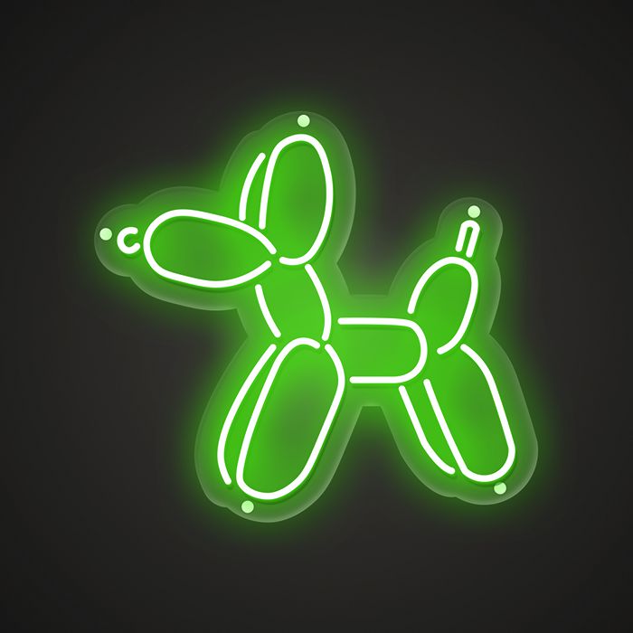 Cute Dog Neon Sign