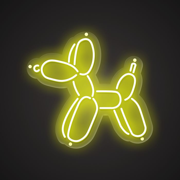 Cute Dog Neon Sign