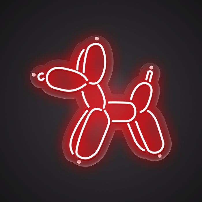 Cute Dog Neon Sign