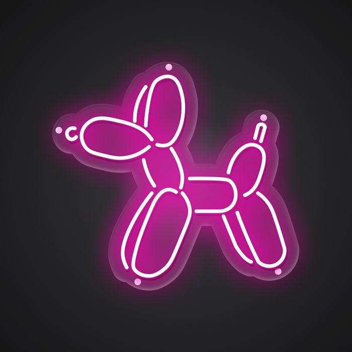 Cute Dog Neon Sign