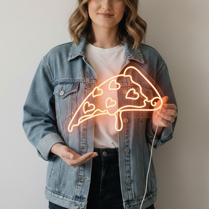 Enseigne au néon Delicious Pizza