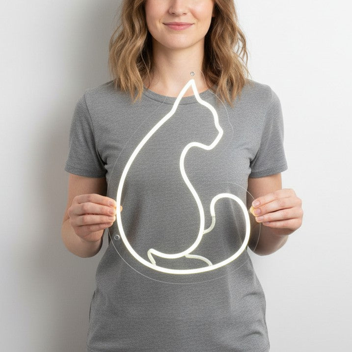 Elegant cat Neon sign