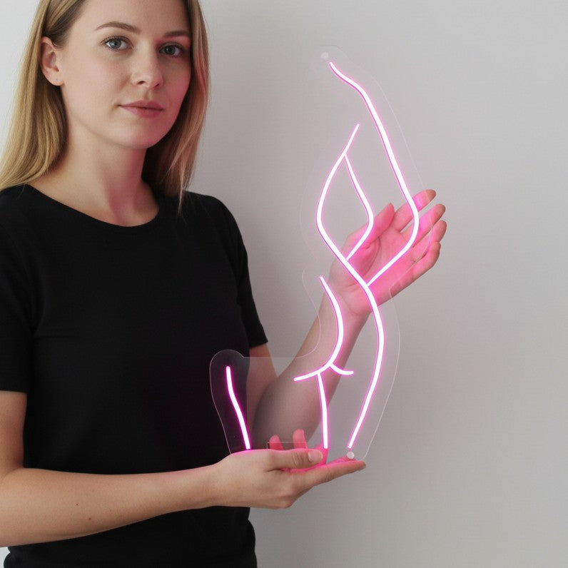 Elegant line Neon sign