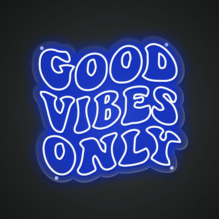 Good Vibes Only Neon Sign
